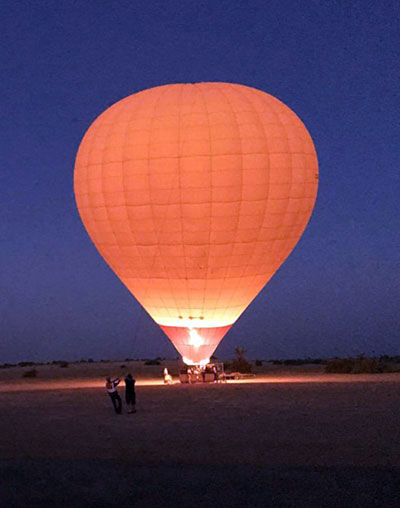 Hot air ballon around Marrakesh